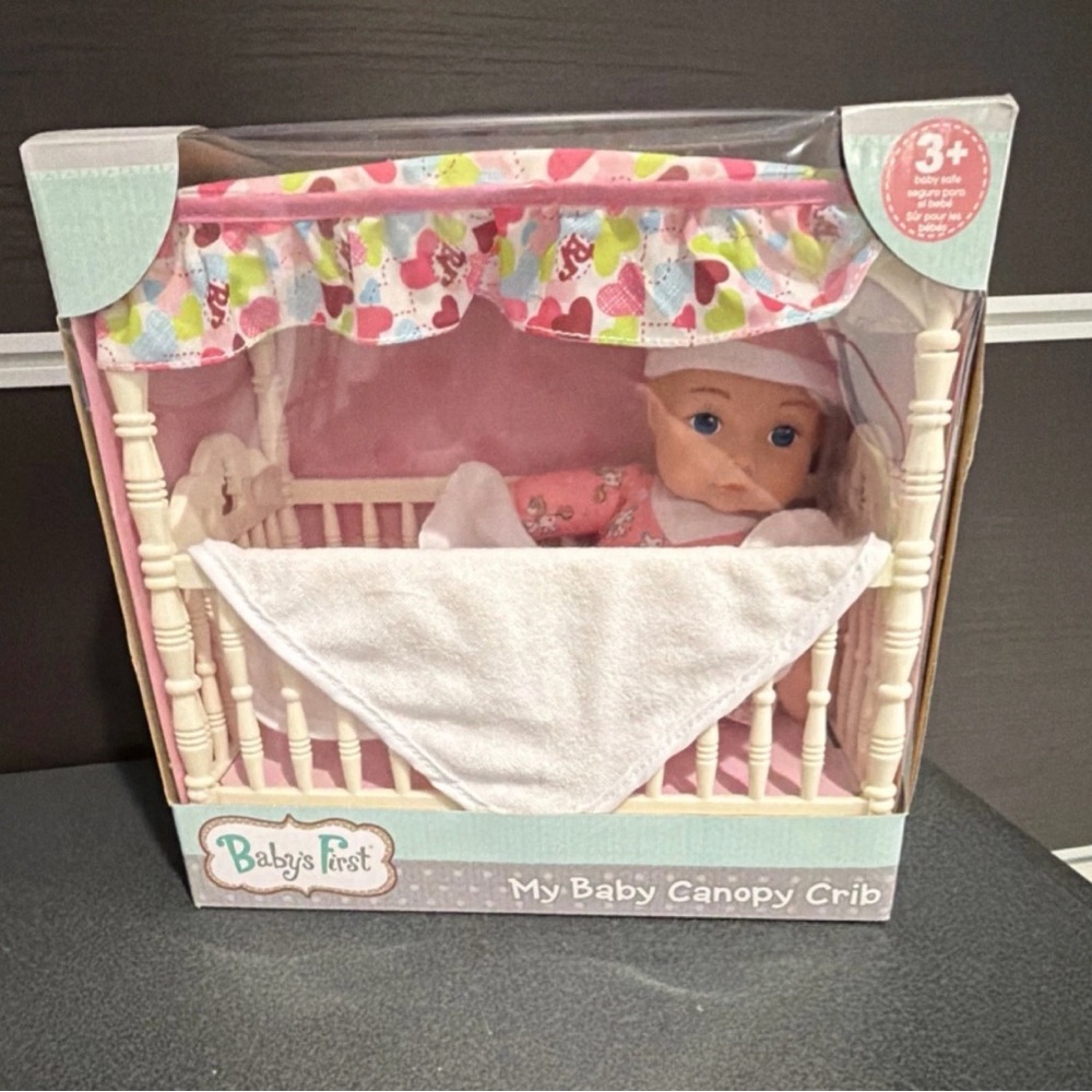 Baby's First My Baby Canopy Crib Furniture and Baby Doll Toy